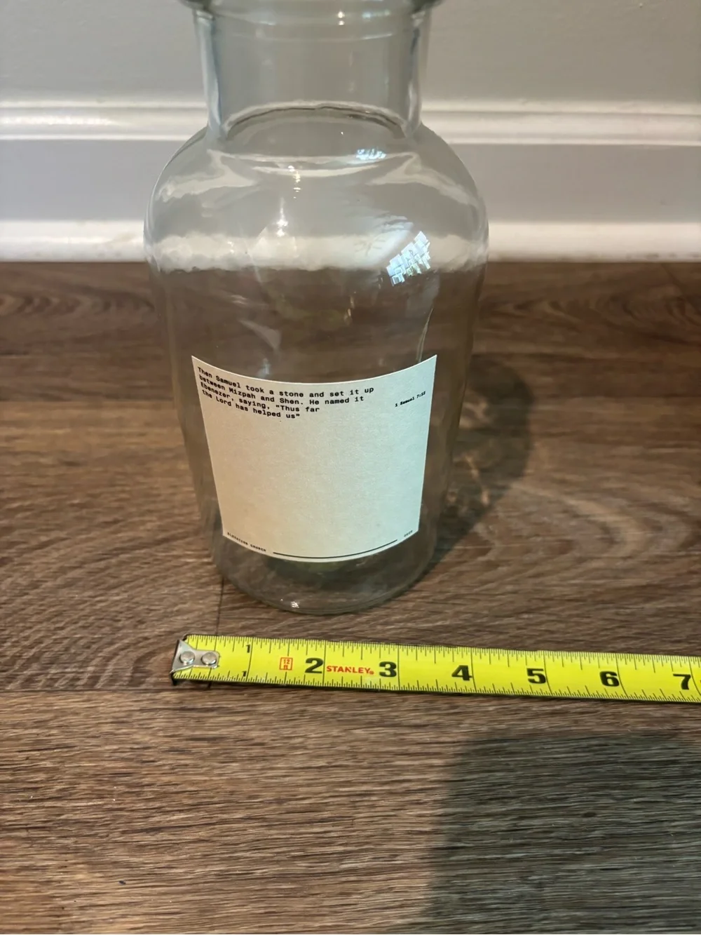 1 Samuel 7:12 Scripture Gratitude Jar With Evidence Of God’s Faithfulness Slips